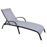 Bain de soleil aluminium dario gris chin