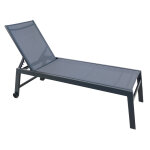 Bain de soleil symi aluminium textilene anthracite