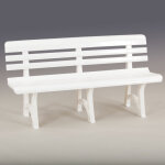 Banc de jardin blanc olympia