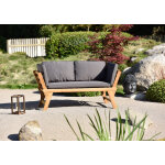 Banquette modulable en acacia coloris naturel hoa