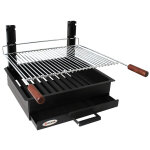 Barbecue  charbon  poser ou encastrer 50 x 44 cm