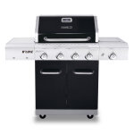 Barbecue deluxe  gaz 4 feux et bruleur latral