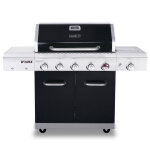 Barbecue deluxe  gaz avec power zone 4 feux et bruleur lateral