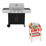 Barbecue gaz indiana 4 feux et barbecue enfant offert