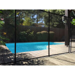 Barrières de sécurité souple pour piscine noire 2x3m soit 6m Barrières de sécurité souple pour piscine noire 2x3m soit 6m