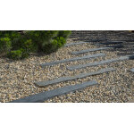 Bordure de jardin ardoise dcorative schiste noir 1m