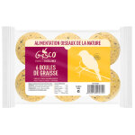 Boules de graisse pour oiseau 6 pièces sans filet Boules de graisse pour oiseau 6 pièces sans filet