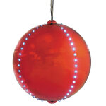 Boule snowfall d30 cm rouge