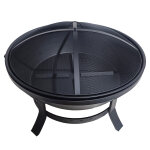 Brasero rond en acier calgary  88cm noir