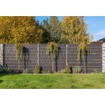 Brise vue en résine tressée pour grillage rigide 255x19cm marron Brise vue en résine tressée pour grillage rigide 255x19cm marron