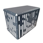 Cache pompe  chaleur et climatiseur aluminium gris anthracite m