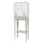 Cage oiseaux zolux chic loft blanc m