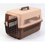 Caisse transport chien chat pvc travel marron xs 48. 4 x 31. 8 x 30. 3cm