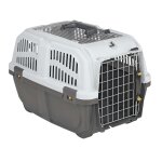 Caisse de transport dorie grise, wouapy 40 x 31. 5 x 33 cm