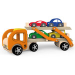 Camion porte voitures en bois