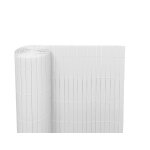 Canisse pvc double face 3 x h 1, 2 m blanc