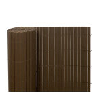 Canisse pvc double face 3 x h 1, 5 m marron