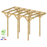 Carport bois pour camping car lagos 21 m poteaux 11 x 11 cm
