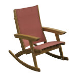 Chaise  bascule enfant terracotta en tissu