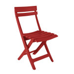 Chaise pliante en résine polypropylène rouge miami Chaise pliante en résine polypropylène rouge miami