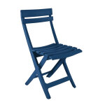 Chaise pliante en résine poypropylène bleu minéral miami Chaise pliante en résine poypropylène bleu minéral miami