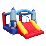 Château gonflable géant pour enfants avec tobbogan et souffleur inclus Château gonflable géant pour enfants avec tobbogan et souffleur inclus