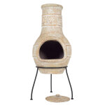 Chemine d'extrieur mexicaine en argile medium diam 36 cm sable