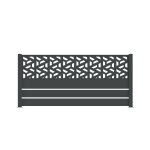 Clture aluminium ajoure longueur 8m x h. 95cm trapeze