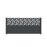 Clôture aluminium pleine longueur 10m x h. 95cm trapeze Clôture aluminium pleine longueur 10m x h. 95cm trapeze