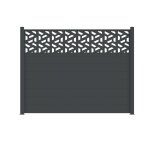 Clture aluminium pleine longueur 2m x h. 158cm trapeze
