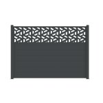Clture aluminium pleine longueur 4m x h. 141cm trapeze