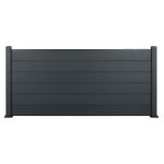 Clôture aluminium pleine h. 95cm x longueur 2m Clôture aluminium pleine h. 95cm x longueur 2m