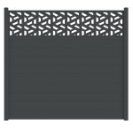 Clture aluminium pleine lg 4m x h. 188cm a sceller trapeze