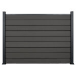 Clture en bois composite h. 141cm x longueur 18m gris