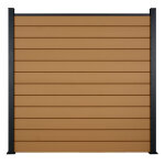 Clture en bois composite h. 188cm x longueur 2m teck