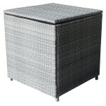 Coffre de jardin rsine tresse anthracite 450l argos
