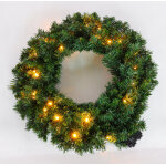 Couronne de nol artificielle 30 led diamtre 60 cm roslev