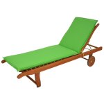 Coussin pour bain de soleil dhoussable vert