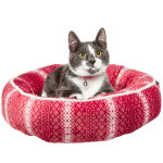 Coussin pour chat ou petit chien xmas lumi rond diamtre 50 cm