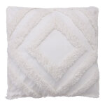 Coussin en coton motifs graphiques tuft cru 45 x 45 cm igo