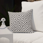 Coussin d'extrieur 40x40 cm graphique gris deco