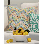 Coussin d'extrieur 40x40 cm graphique multico deco