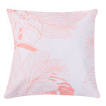 Coussin d'extrieur feuillage pche 45 x 45 cm ojai