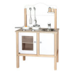 Cuisine enfant bois blanche avec accessoires