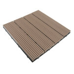 Dalle composite clipsable couleur teck 30 x 30 x 2. 8 cm