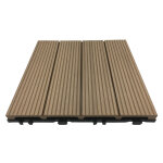Dalle composite clipsable teck 30x30 cm