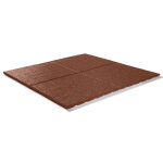 Dalle de protection rouge pour aire de jeux enfant 100 x 100 cm Dalle de protection rouge pour aire de jeux enfant 100 x 100 cm