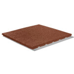 Dalle de protection rouge pour aire de jeux enfant 50 x 50cm Dalle de protection rouge pour aire de jeux enfant 50 x 50cm