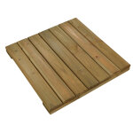 Dalle de terrasse bois douglas 50 x 50 cm ep. 44 mm