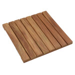 Dalle de terrasse bois exotique okan 48 x 48 cm ep. 32 mm